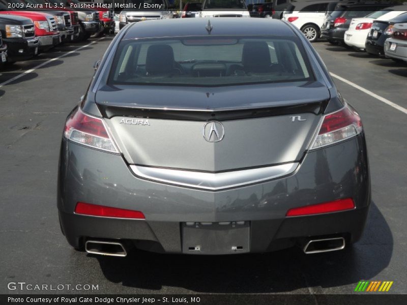 Polished Metal Metallic / Ebony 2009 Acura TL 3.5