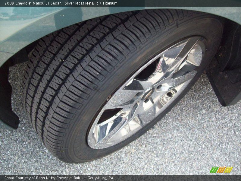 Silver Moss Metallic / Titanium 2009 Chevrolet Malibu LT Sedan