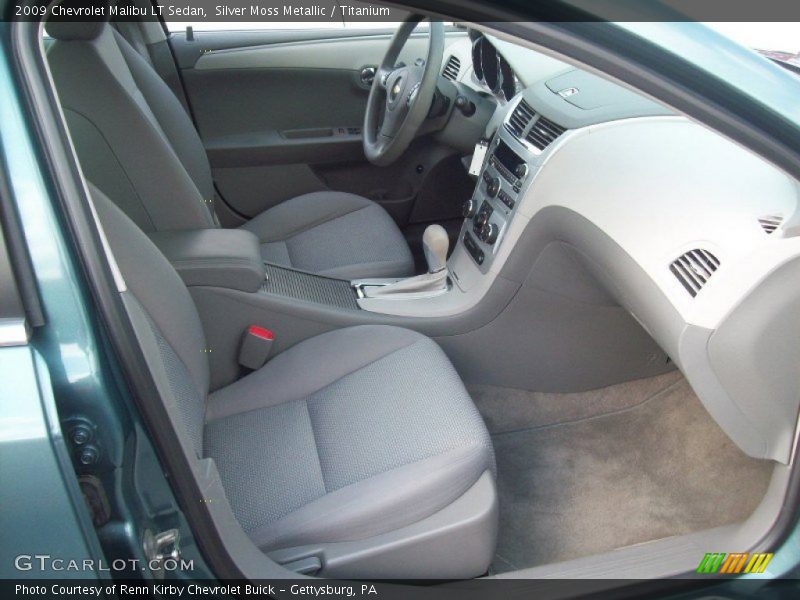 Silver Moss Metallic / Titanium 2009 Chevrolet Malibu LT Sedan