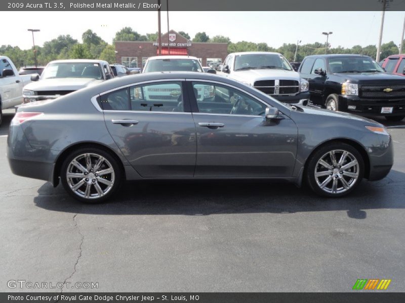 Polished Metal Metallic / Ebony 2009 Acura TL 3.5