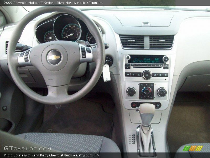 Silver Moss Metallic / Titanium 2009 Chevrolet Malibu LT Sedan