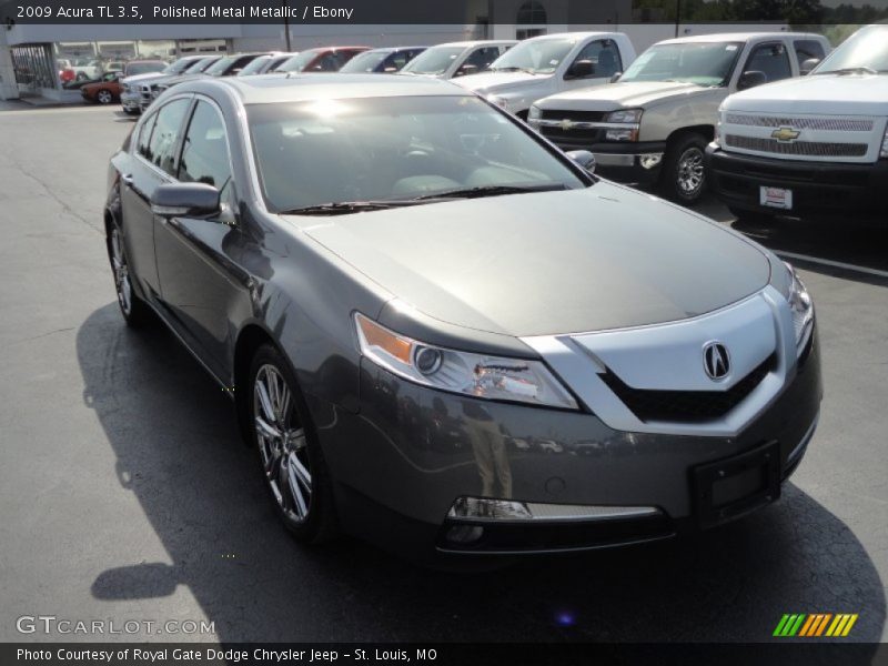 Polished Metal Metallic / Ebony 2009 Acura TL 3.5