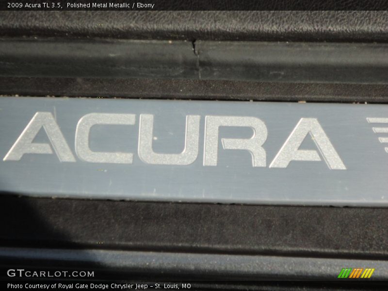 Polished Metal Metallic / Ebony 2009 Acura TL 3.5