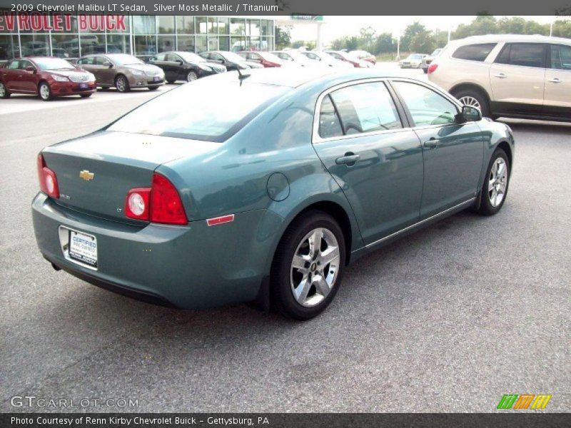 Silver Moss Metallic / Titanium 2009 Chevrolet Malibu LT Sedan