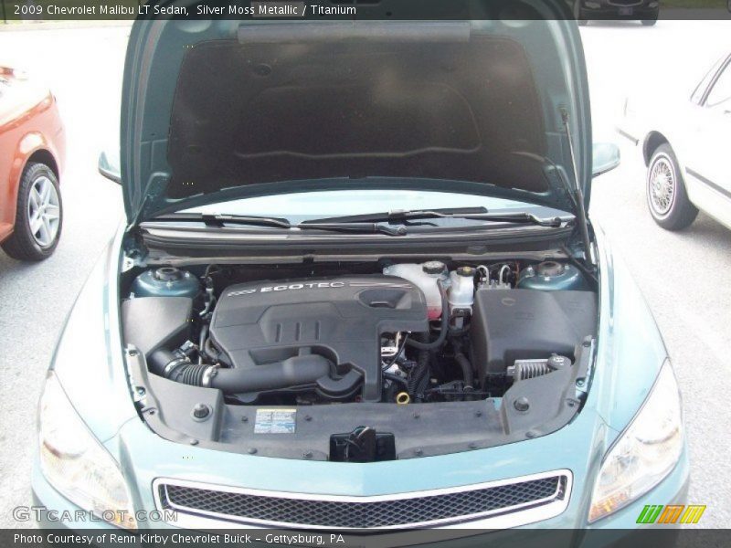 Silver Moss Metallic / Titanium 2009 Chevrolet Malibu LT Sedan