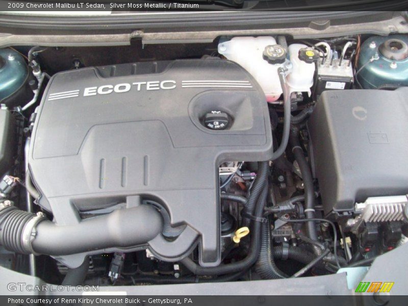 Silver Moss Metallic / Titanium 2009 Chevrolet Malibu LT Sedan