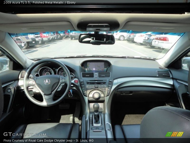 Polished Metal Metallic / Ebony 2009 Acura TL 3.5