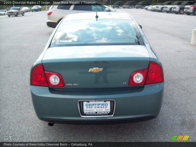 Silver Moss Metallic / Titanium 2009 Chevrolet Malibu LT Sedan