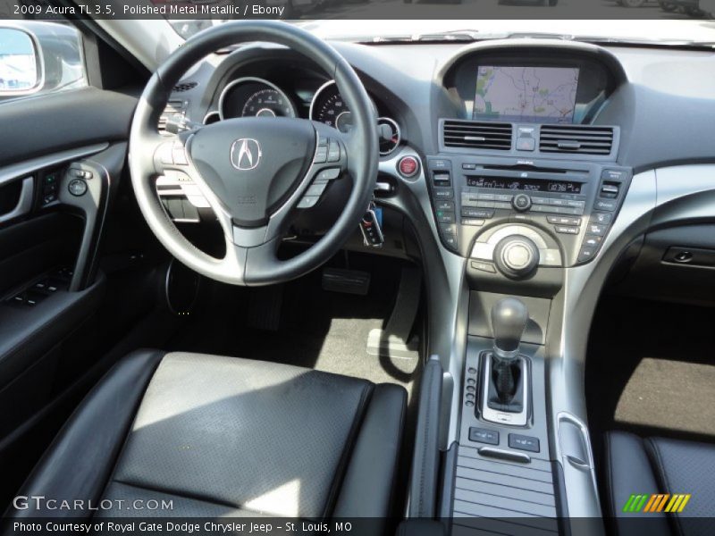 Polished Metal Metallic / Ebony 2009 Acura TL 3.5