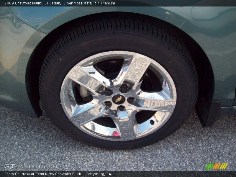 Silver Moss Metallic / Titanium 2009 Chevrolet Malibu LT Sedan