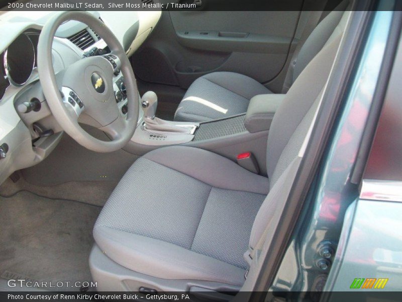 Silver Moss Metallic / Titanium 2009 Chevrolet Malibu LT Sedan