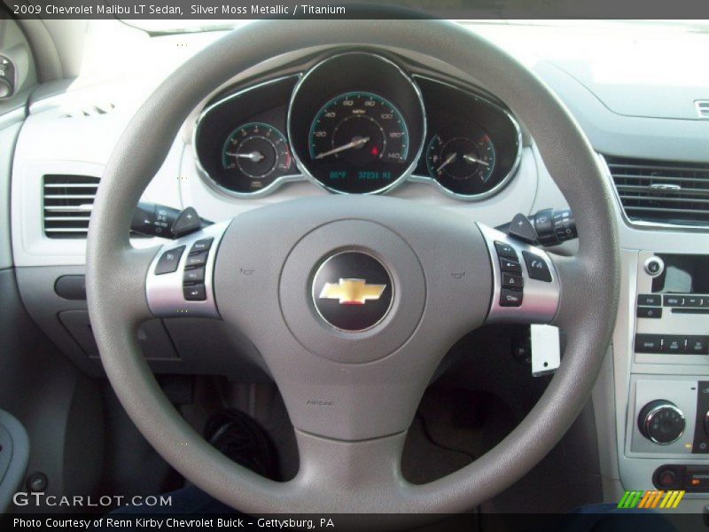 Silver Moss Metallic / Titanium 2009 Chevrolet Malibu LT Sedan
