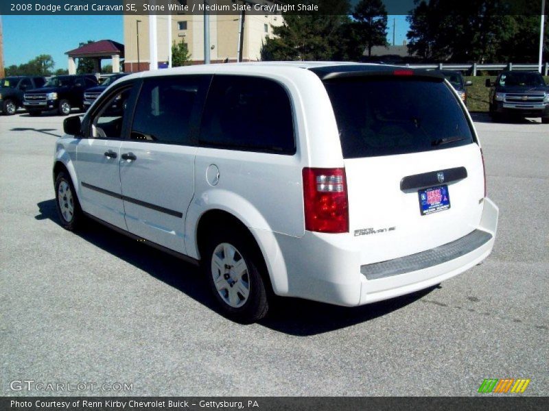 Stone White / Medium Slate Gray/Light Shale 2008 Dodge Grand Caravan SE