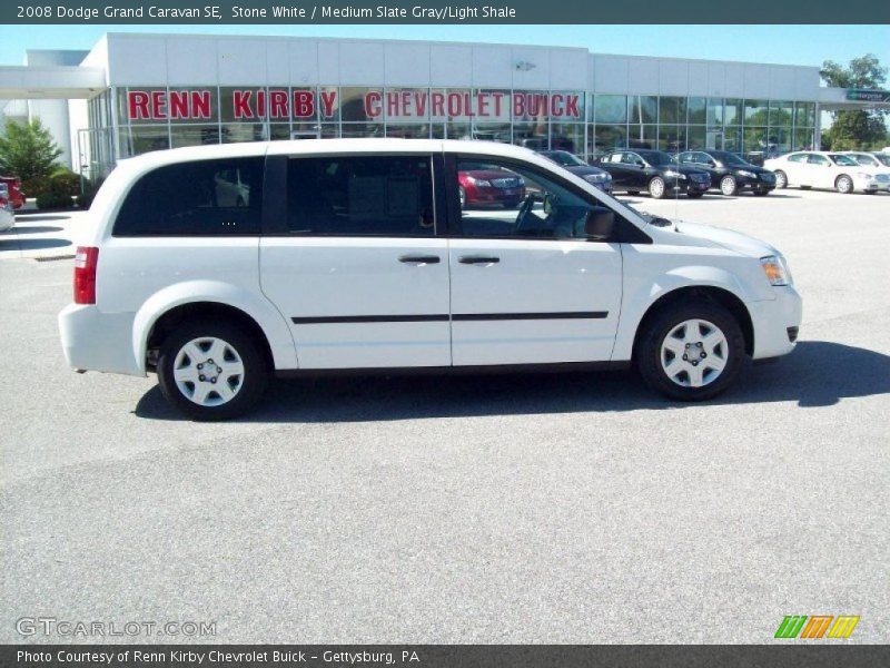 Stone White / Medium Slate Gray/Light Shale 2008 Dodge Grand Caravan SE