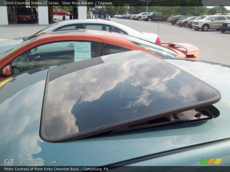 Silver Moss Metallic / Titanium 2009 Chevrolet Malibu LT Sedan