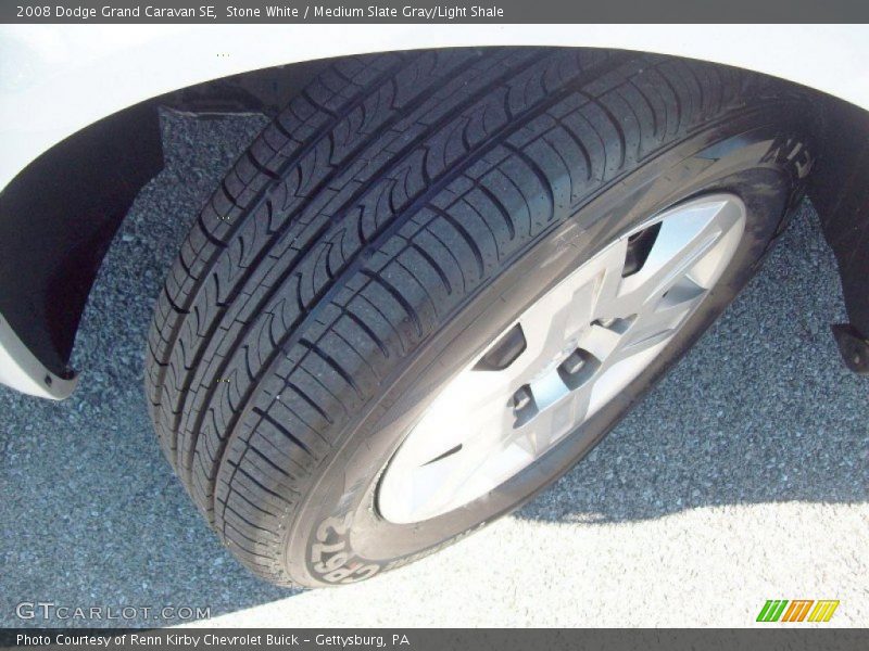 Stone White / Medium Slate Gray/Light Shale 2008 Dodge Grand Caravan SE