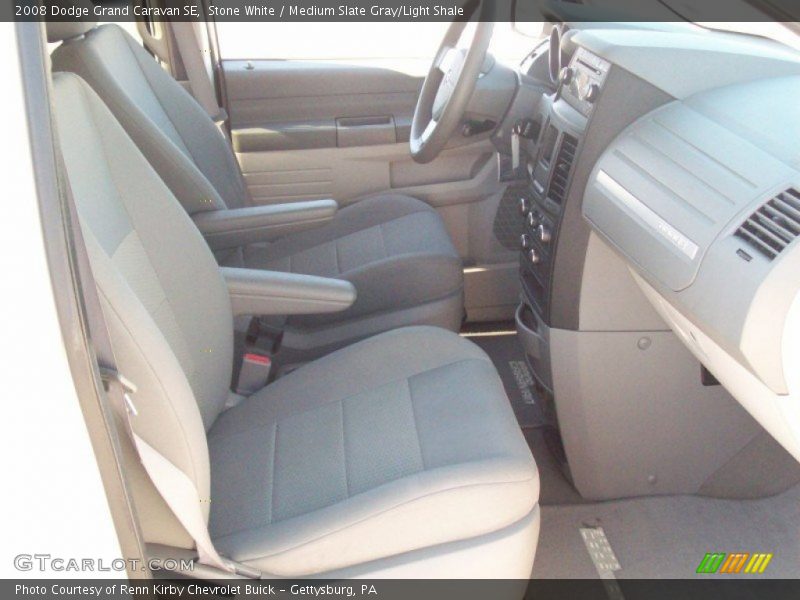 Stone White / Medium Slate Gray/Light Shale 2008 Dodge Grand Caravan SE