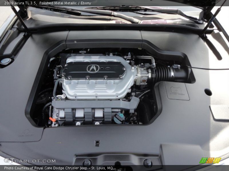 Polished Metal Metallic / Ebony 2009 Acura TL 3.5