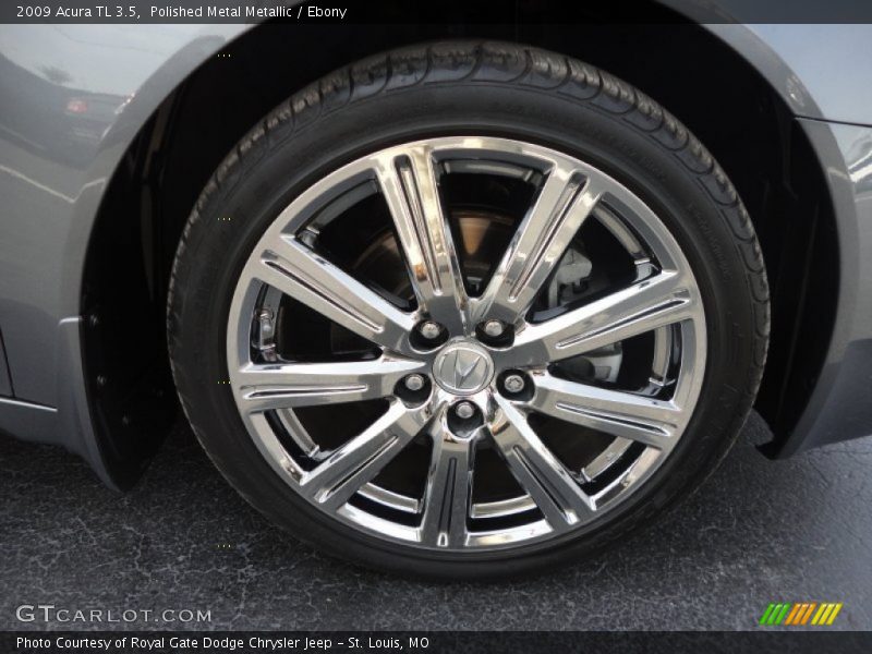 Polished Metal Metallic / Ebony 2009 Acura TL 3.5