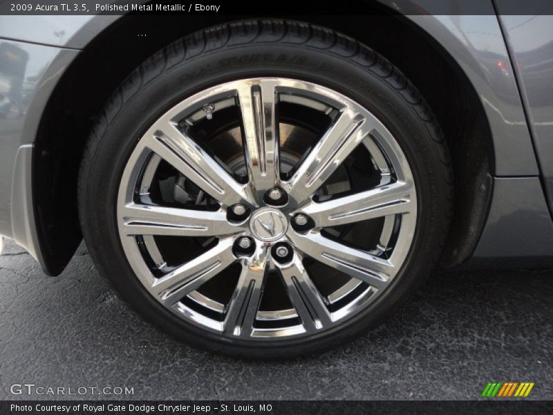 Polished Metal Metallic / Ebony 2009 Acura TL 3.5