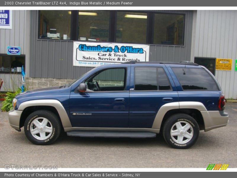 Indigo Blue Metallic / Medium Pewter 2003 Chevrolet TrailBlazer LTZ 4x4