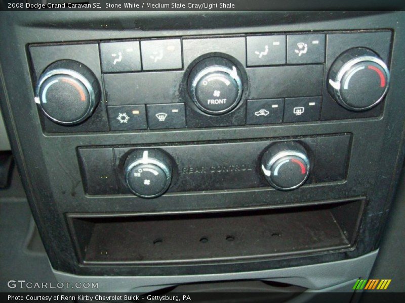 Stone White / Medium Slate Gray/Light Shale 2008 Dodge Grand Caravan SE