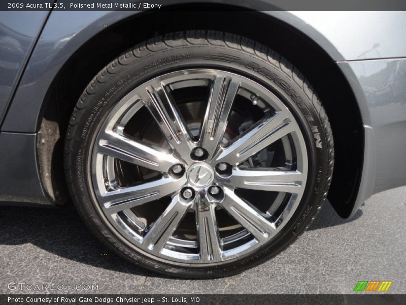 Polished Metal Metallic / Ebony 2009 Acura TL 3.5