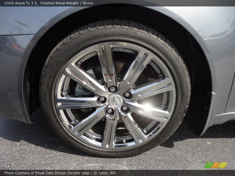 Polished Metal Metallic / Ebony 2009 Acura TL 3.5