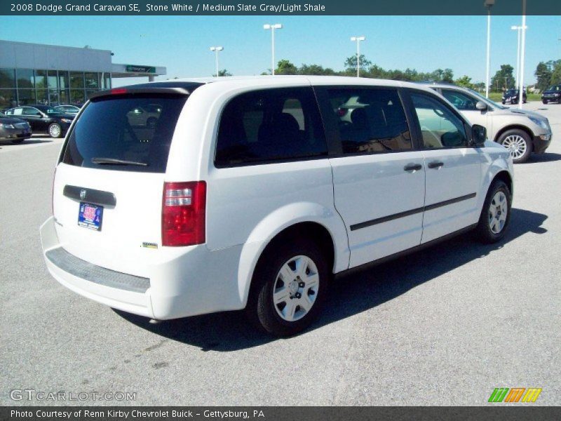 Stone White / Medium Slate Gray/Light Shale 2008 Dodge Grand Caravan SE