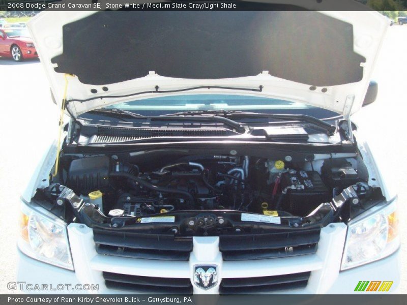 Stone White / Medium Slate Gray/Light Shale 2008 Dodge Grand Caravan SE