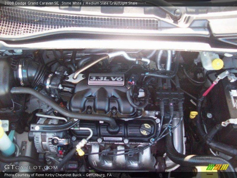 Stone White / Medium Slate Gray/Light Shale 2008 Dodge Grand Caravan SE