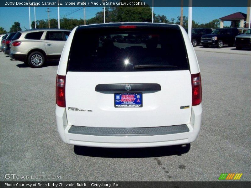Stone White / Medium Slate Gray/Light Shale 2008 Dodge Grand Caravan SE