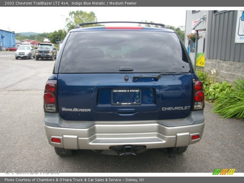 Indigo Blue Metallic / Medium Pewter 2003 Chevrolet TrailBlazer LTZ 4x4