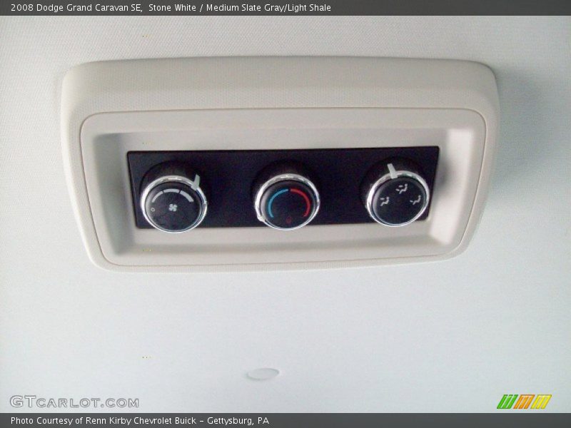 Stone White / Medium Slate Gray/Light Shale 2008 Dodge Grand Caravan SE