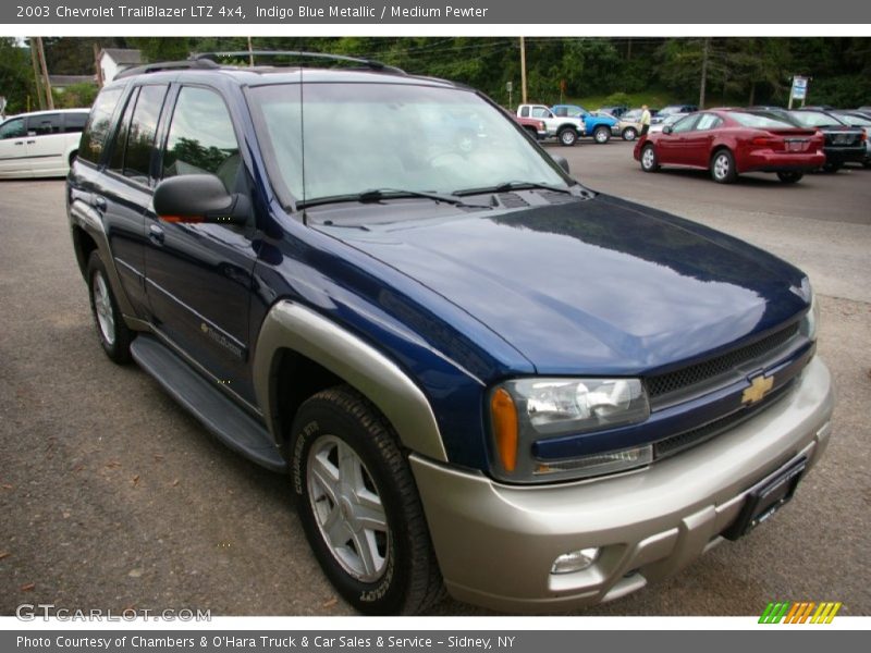 Indigo Blue Metallic / Medium Pewter 2003 Chevrolet TrailBlazer LTZ 4x4