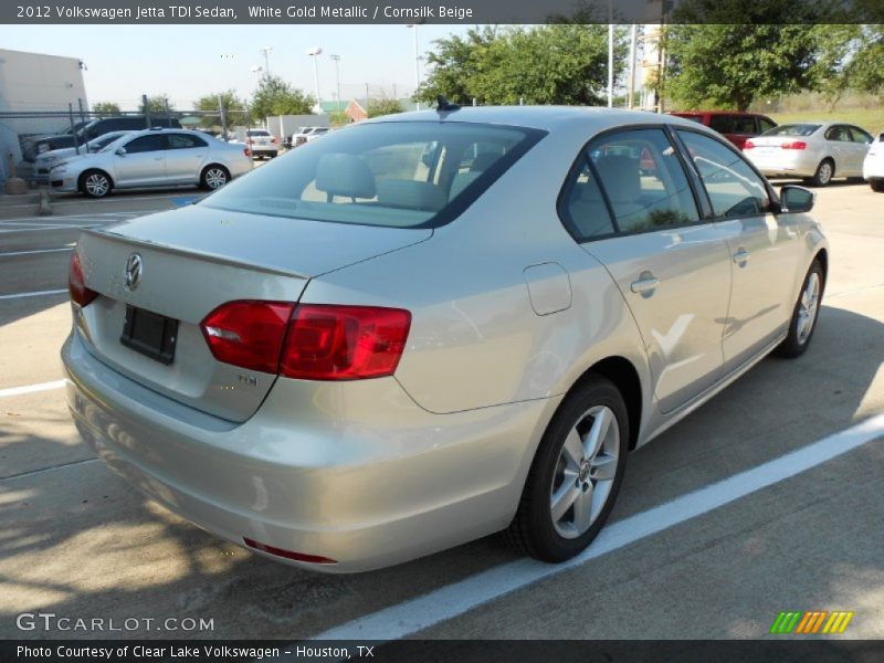 White Gold Metallic / Cornsilk Beige 2012 Volkswagen Jetta TDI Sedan