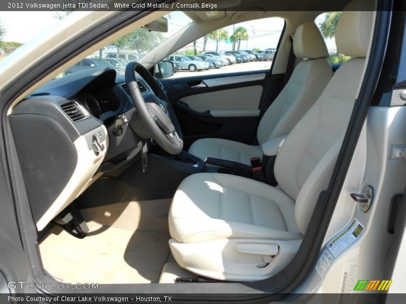 White Gold Metallic / Cornsilk Beige 2012 Volkswagen Jetta TDI Sedan