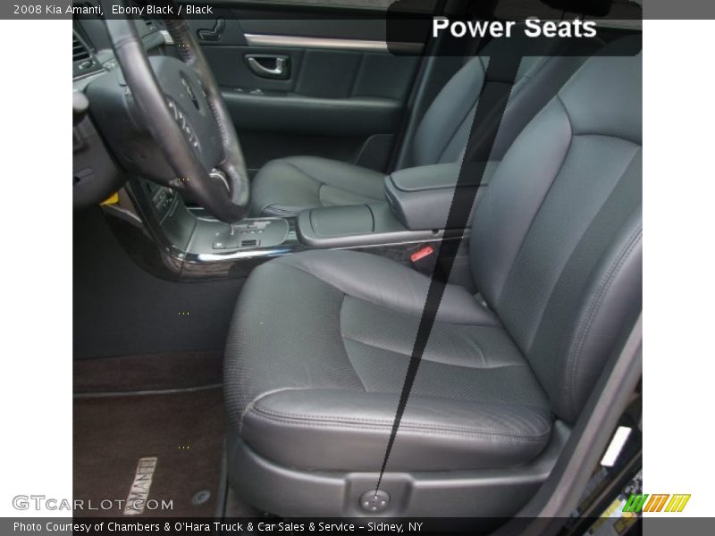 Ebony Black / Black 2008 Kia Amanti