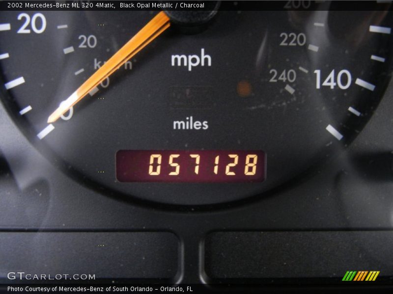 Black Opal Metallic / Charcoal 2002 Mercedes-Benz ML 320 4Matic
