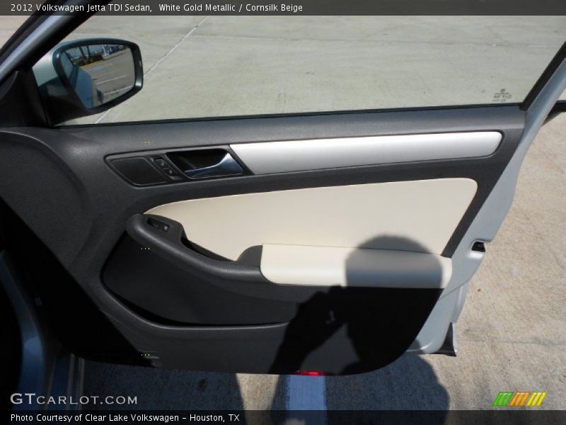White Gold Metallic / Cornsilk Beige 2012 Volkswagen Jetta TDI Sedan