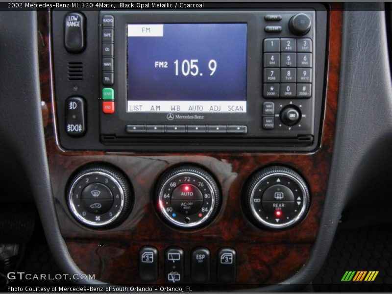 Controls of 2002 ML 320 4Matic