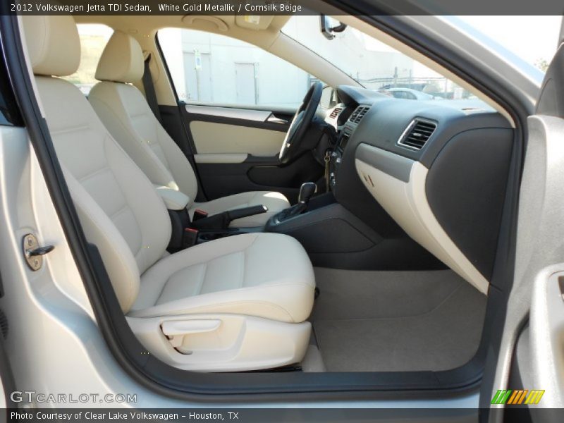 White Gold Metallic / Cornsilk Beige 2012 Volkswagen Jetta TDI Sedan
