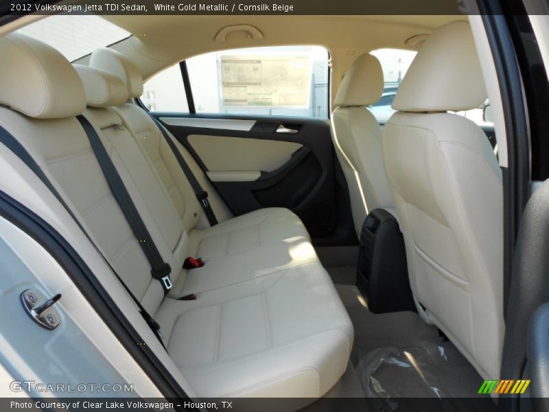 White Gold Metallic / Cornsilk Beige 2012 Volkswagen Jetta TDI Sedan