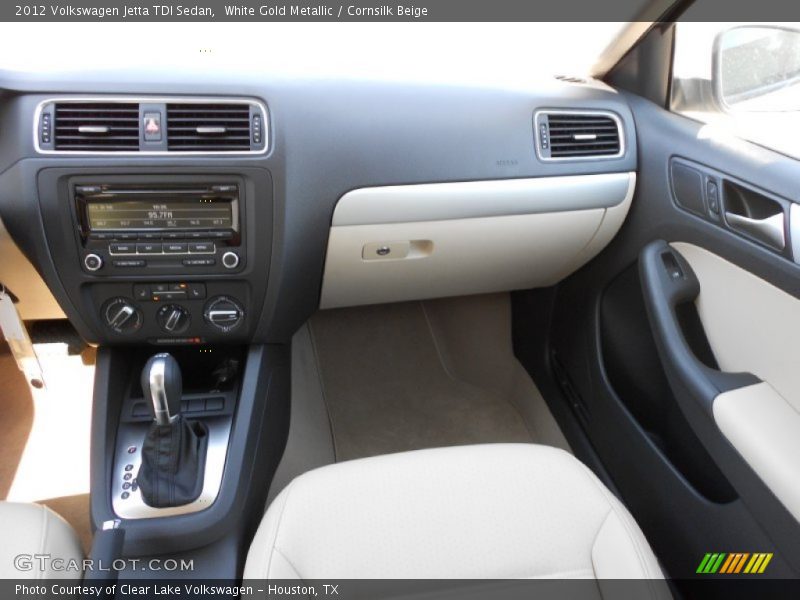 White Gold Metallic / Cornsilk Beige 2012 Volkswagen Jetta TDI Sedan