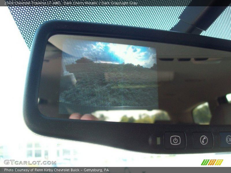 Dark Cherry Metallic / Dark Gray/Light Gray 2009 Chevrolet Traverse LT AWD
