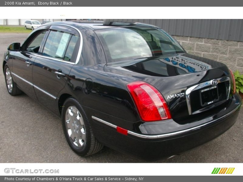 Ebony Black / Black 2008 Kia Amanti