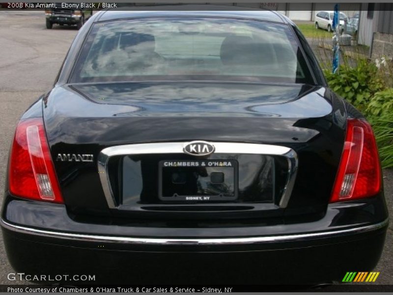 Ebony Black / Black 2008 Kia Amanti
