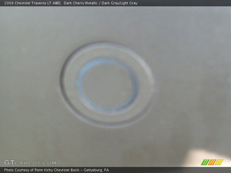 Dark Cherry Metallic / Dark Gray/Light Gray 2009 Chevrolet Traverse LT AWD