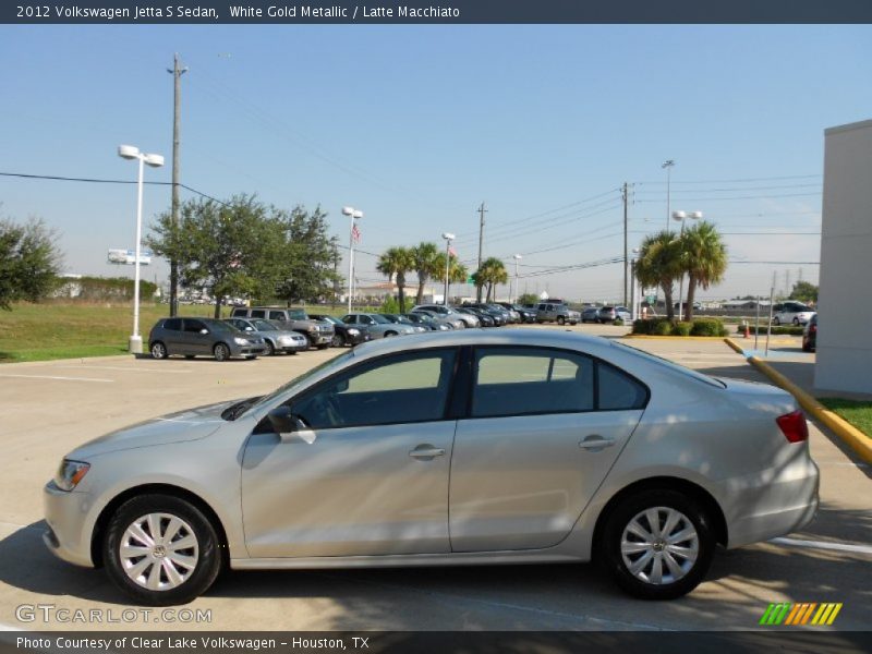 White Gold Metallic / Latte Macchiato 2012 Volkswagen Jetta S Sedan