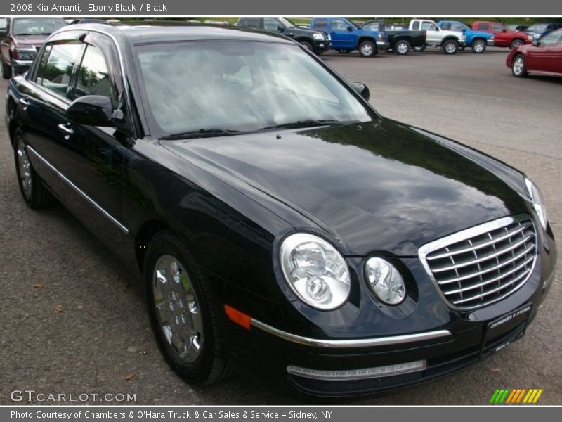Ebony Black / Black 2008 Kia Amanti